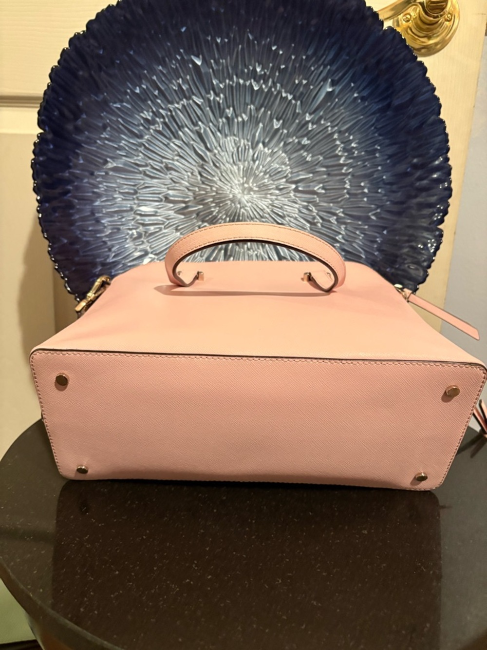 Kate Spade Light Pink Dome Purse w/ Crossbody Strap - Picture 3 of 4